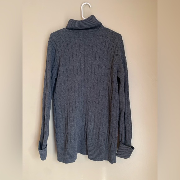 Ralph Lauren Sport gray Cable Knit Sweater Size large
Turtleneck - Picture 4 of 5